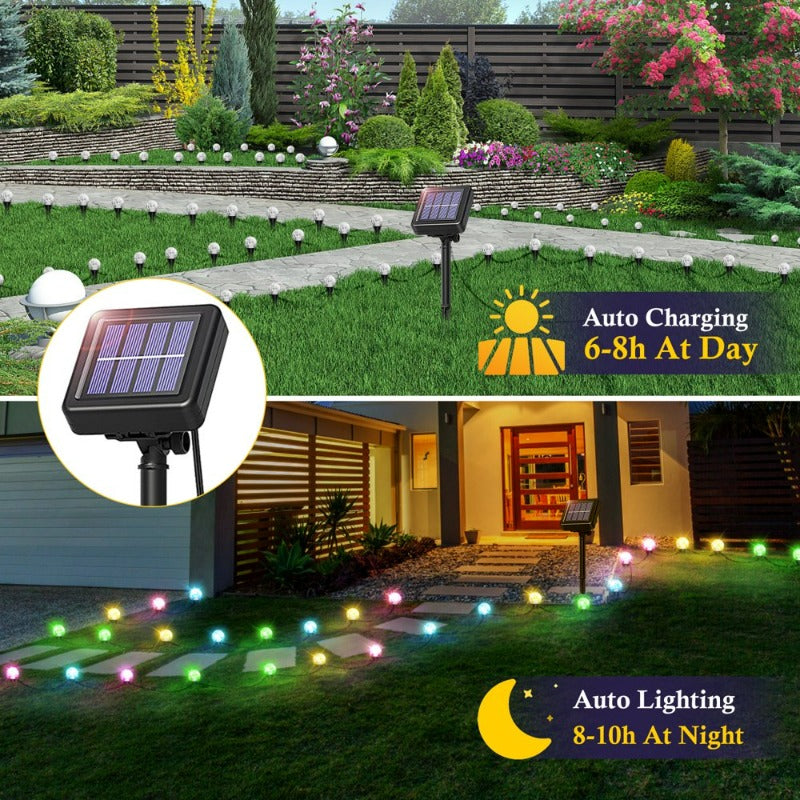 30 Pack Solar Lights Outdoor Waterproof LED Lamp for Garden Patio Yard Pathway