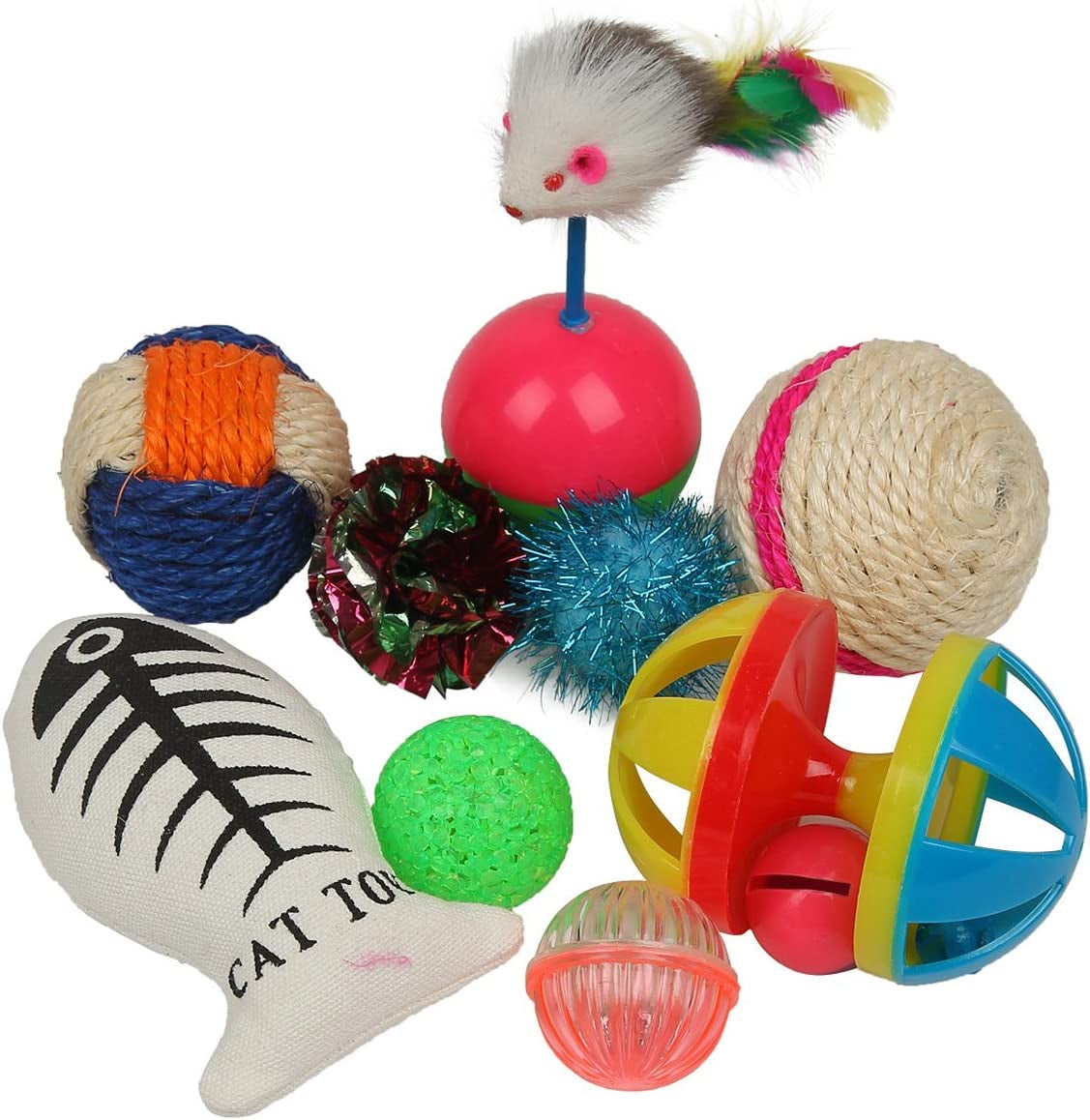 20 Pieces Cat Toys Variety Pack for Kitty