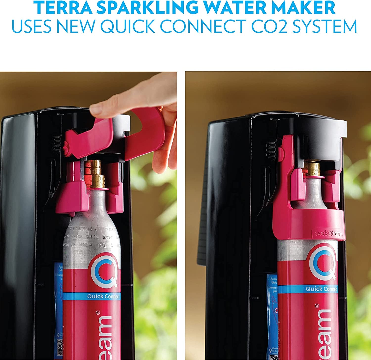 SodaStream Terra Sparkling Water Maker (Black) with CO2, DWS Bottle and Bubly Drop