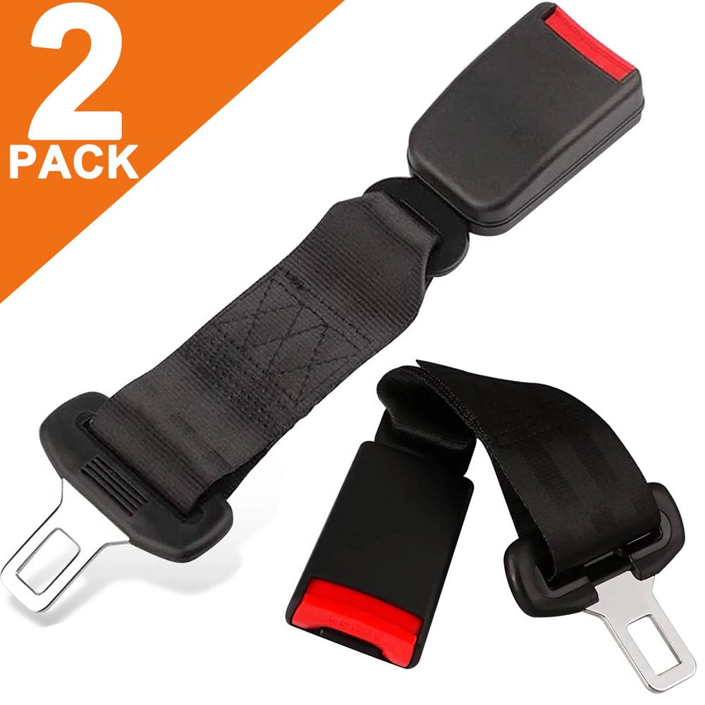 2 Pack 10.2-Inch Seat Belt Extender for Cars Universal Seat Belt Car Buckle Extension Buckle up (7/8