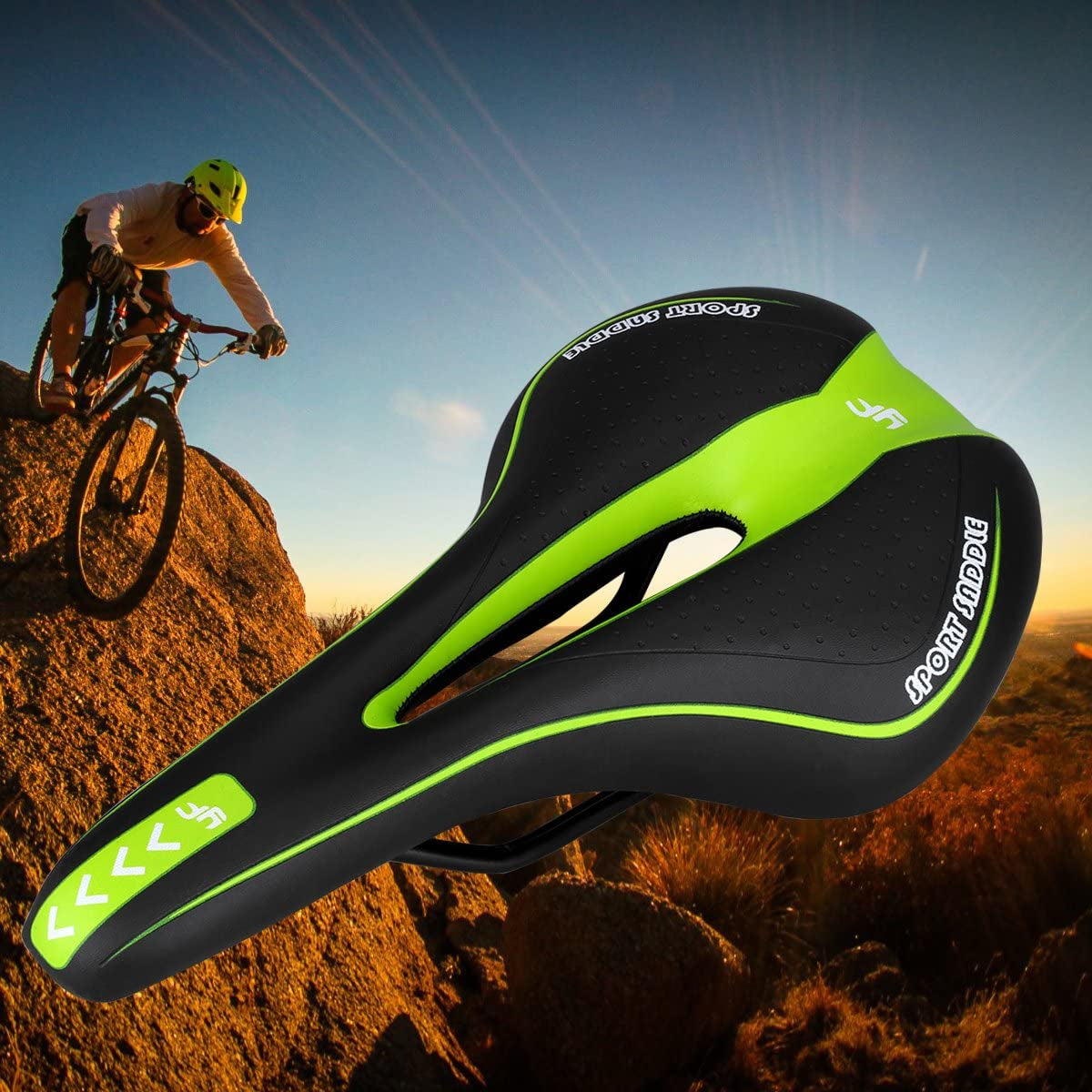 Bike Saddle Mountain Bike Seat Breathable Comfortable Bicycle Seat with Central Relief Zone and Ergonomics Design Relax Your Body Road Bike and Mountain Bike