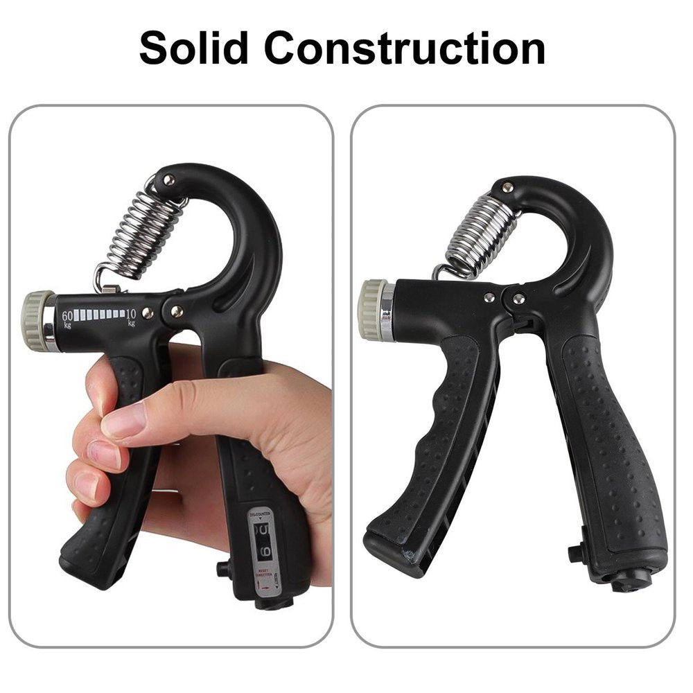 2/1Pcs Hand Grip Strengthener, Adjustable Resistance 22-132 Lbs (10- 60Kg), Hand Grip Exerciser, Strengthen Grip, Hand Squeezer, Forearm Grip, Hand Exercise, Gripper, Finger Strengthener