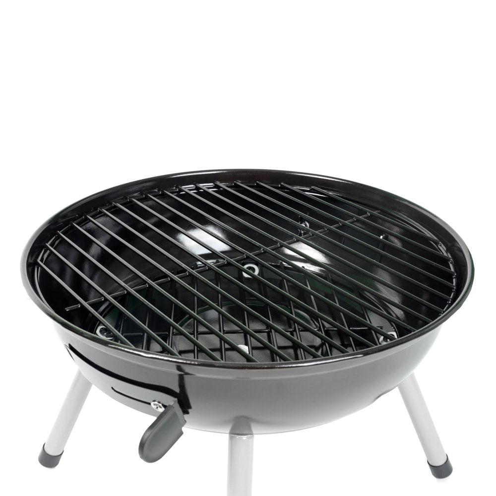 14.5' Steel Portable Charcoal Grill, Black