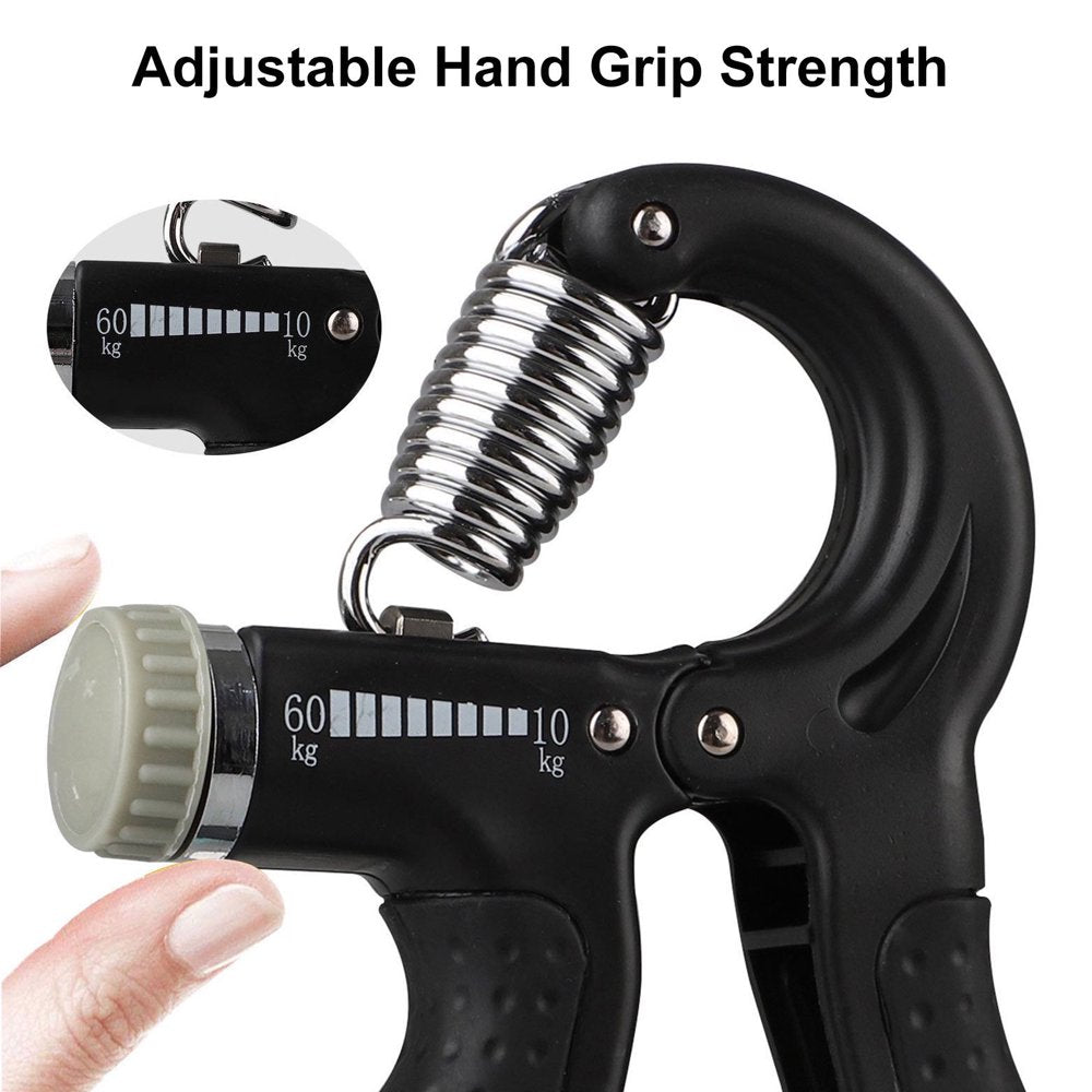 2/1Pcs Hand Grip Strengthener, Adjustable Resistance 22-132 Lbs (10- 60Kg), Hand Grip Exerciser, Strengthen Grip, Hand Squeezer, Forearm Grip, Hand Exercise, Gripper, Finger Strengthener