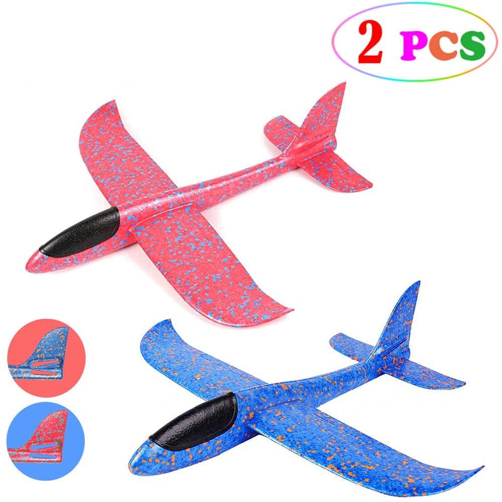 2 Pack Glider Plane Toys - 17.5