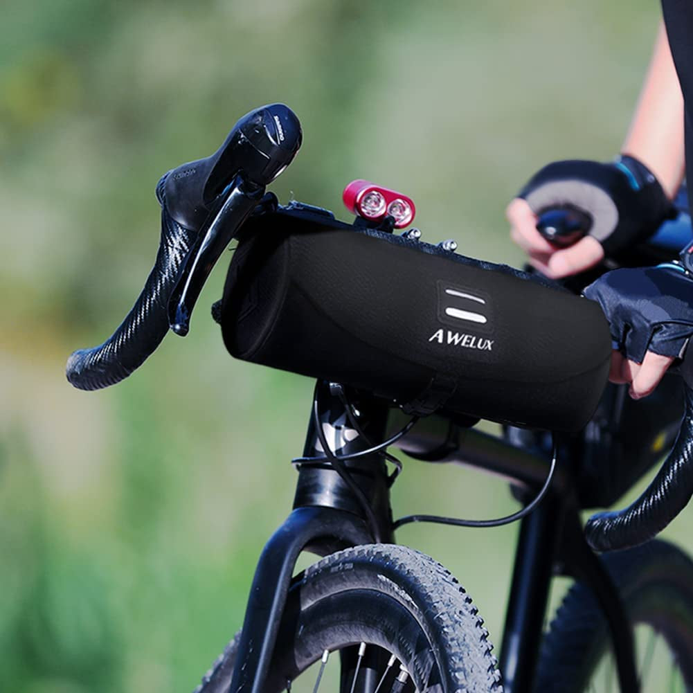 Bike Bag 2L Small Waterproof Bike Handlebar Bag with Shoulder Strap Bike Front Bag Bicycle Frame Bag Tripod Bag,Professional Cycling Accessories for Mountain/Road bikes