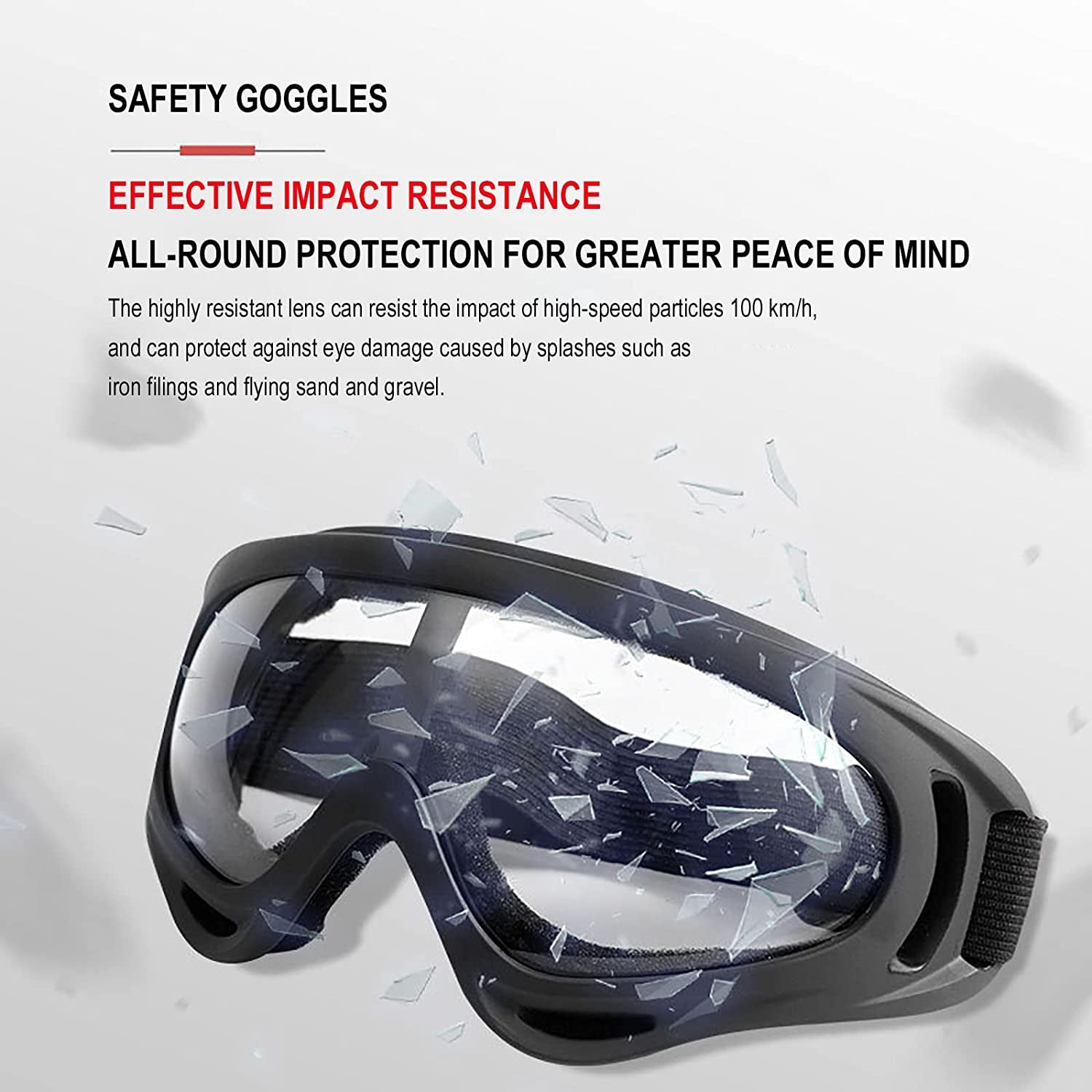 10 Packs Motorcycle Accessories, 5PCS Dirt Bike Ski Goggles Dustproof Windproof Safety Glasses and 5PCS Face Masks