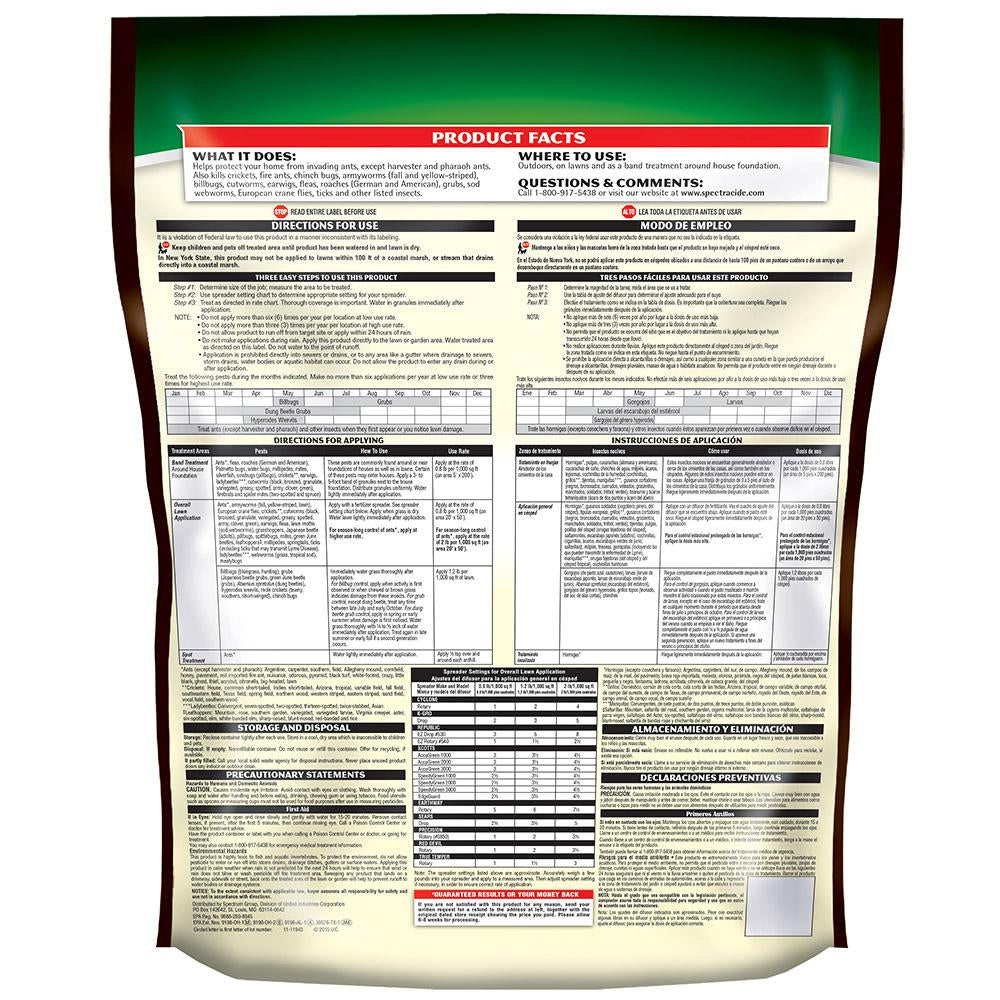 Spectracide Triazicide Insect Killer for Lawns Granules 10 Lbs