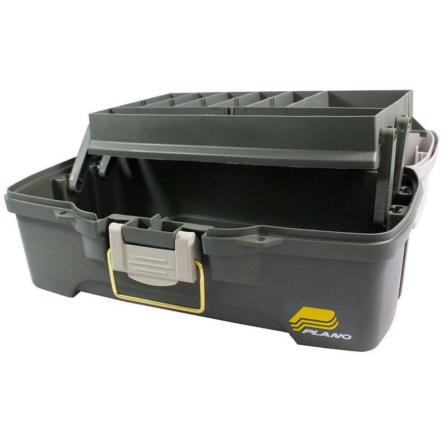 One-Tray Tackle Box, Bait Storage, Extending Cantilever-Tray Design