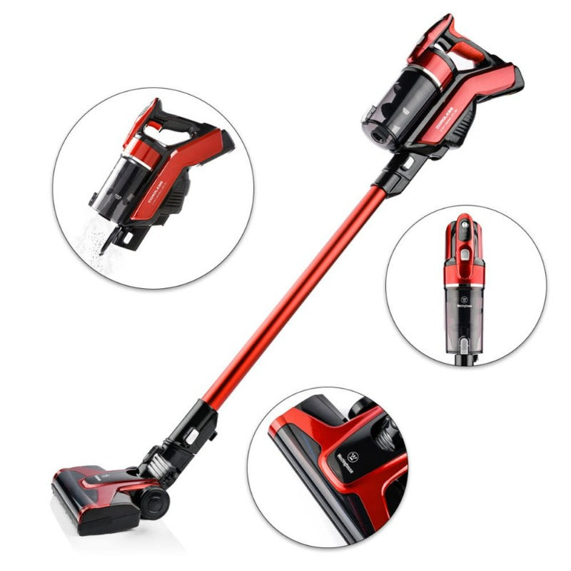 WESTINGHOUSE 2 in 1 Cordless Handheld Vacuum Cleaner for Home Hard Floor Carpet Car Pet- Lightweight, Red/Black