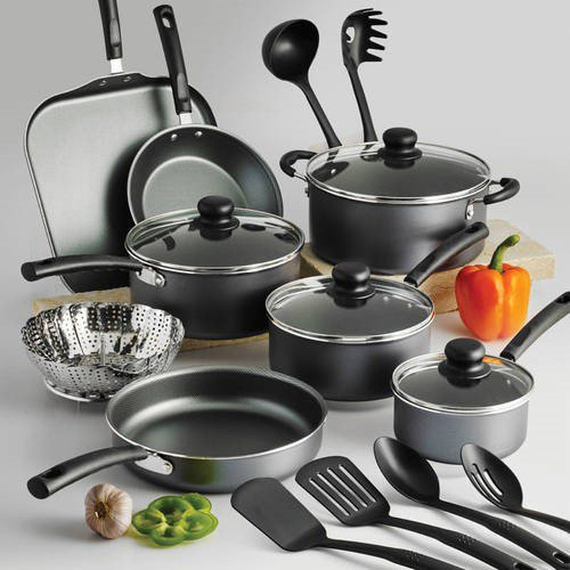 Tramontina Primaware 18 Piece Non-Stick Cookware Set Steel