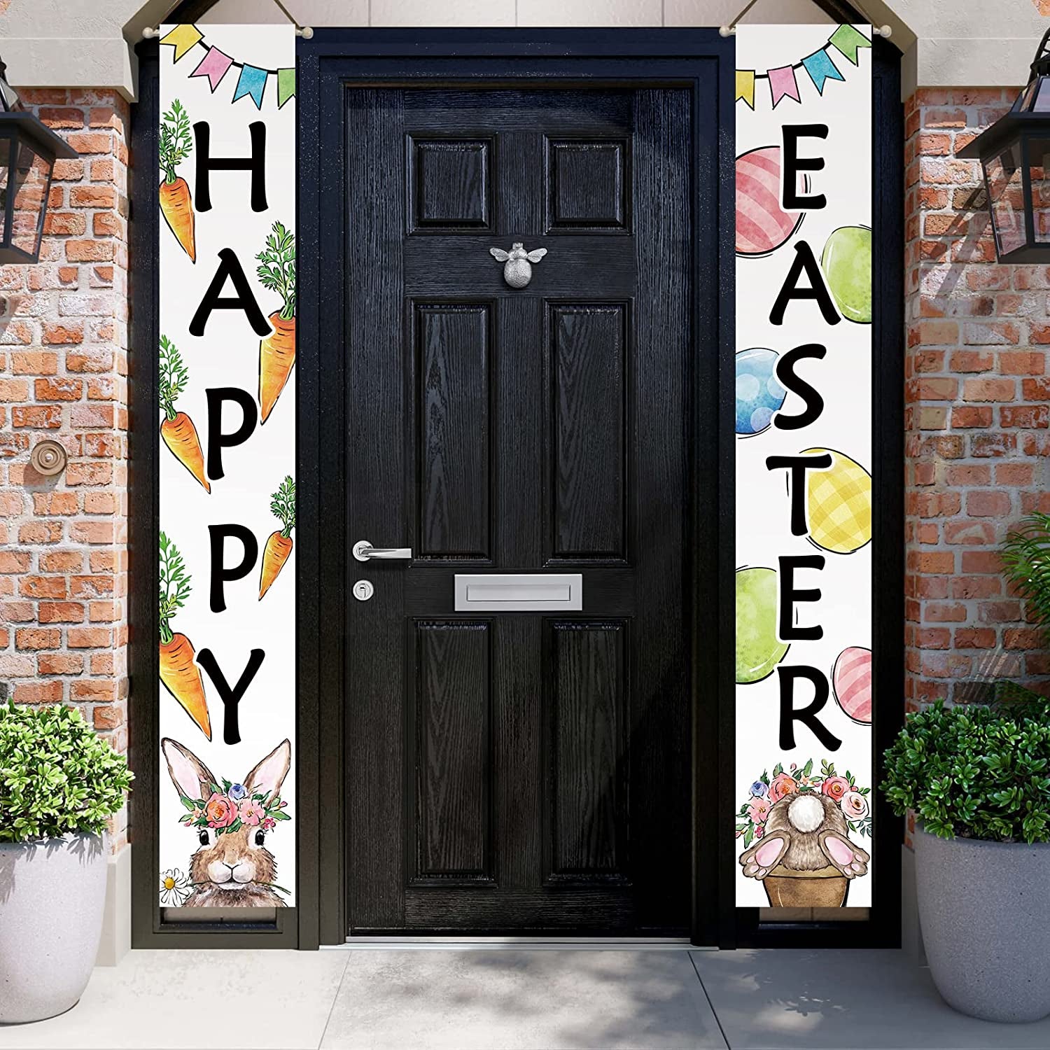 Easter Bunny Rabbit Porch Banner