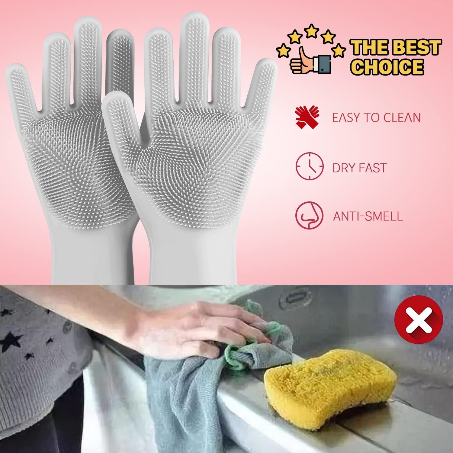 Silicone Dishwashing Gloves