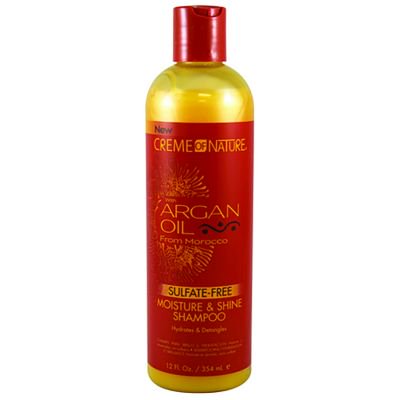 Creme of Nature w Argan Oil Sulfate Free Moisture & Shine Shampoo 12 fl oz