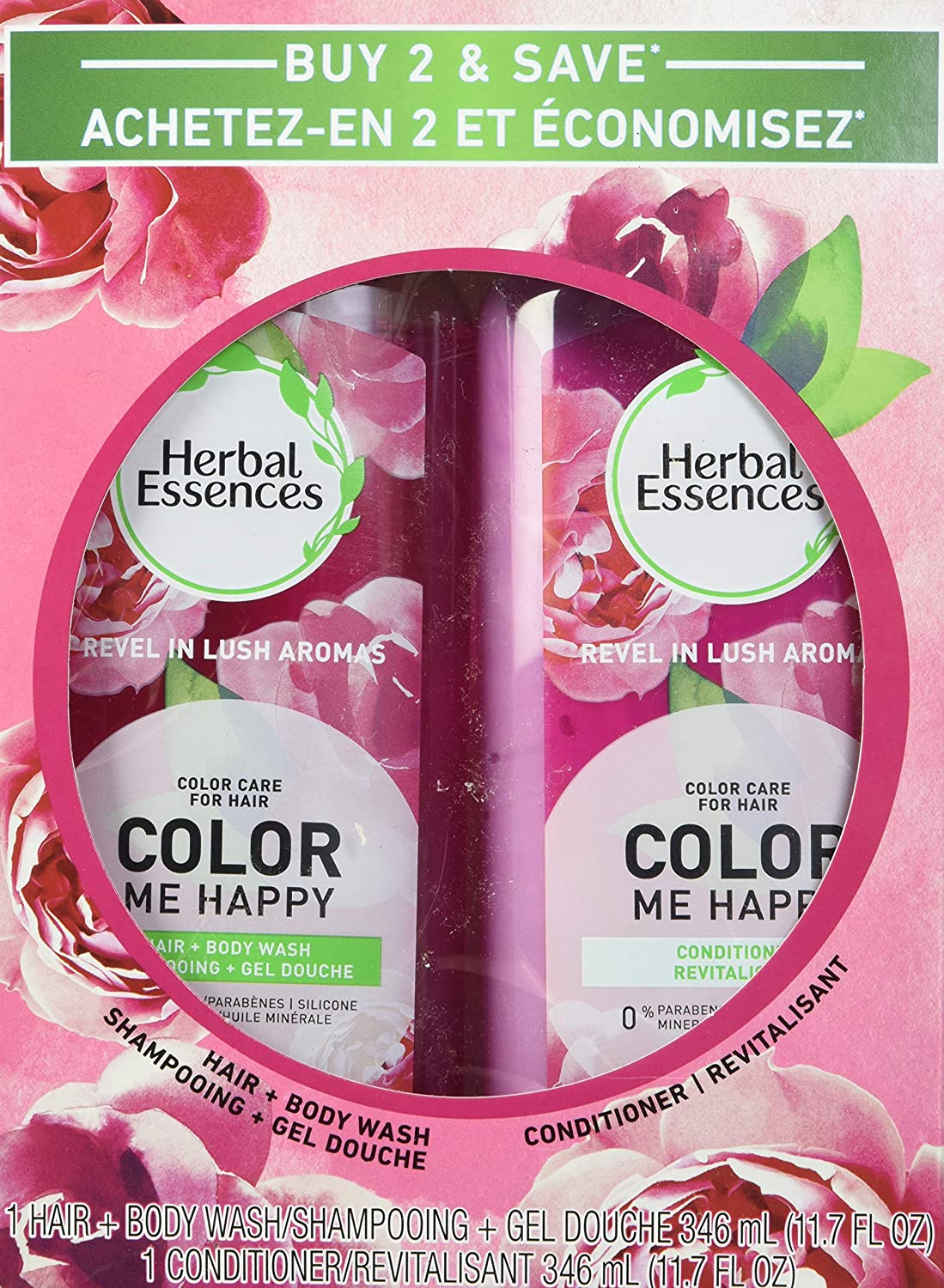 Herbal Essences Color Me Happy Shampoo & Conditioner Bundle Pack, 23.4 Fl Oz