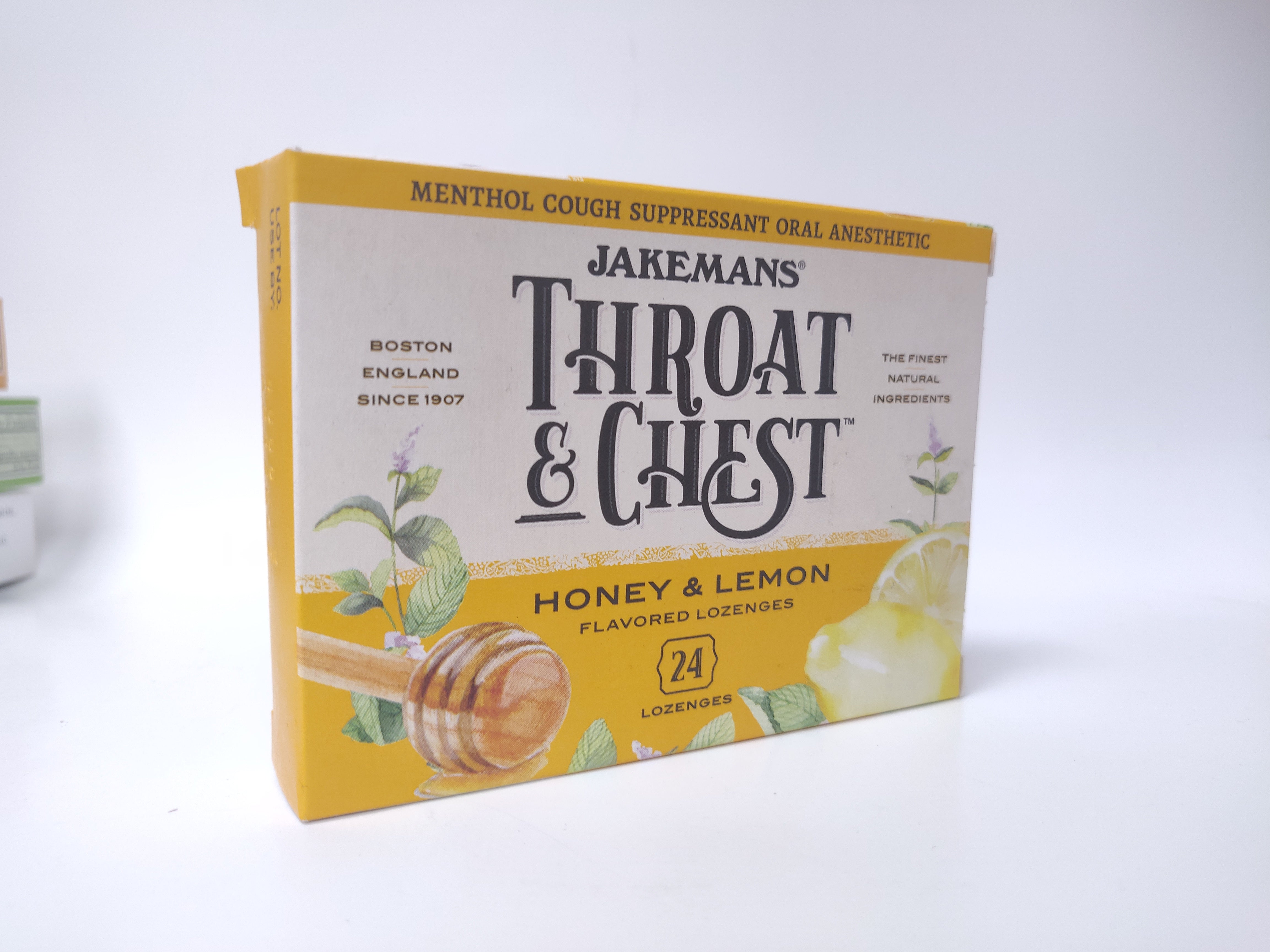 Jakemans Throat & Chest Honey & Lemon Flavored Lozenges - 24 ct*