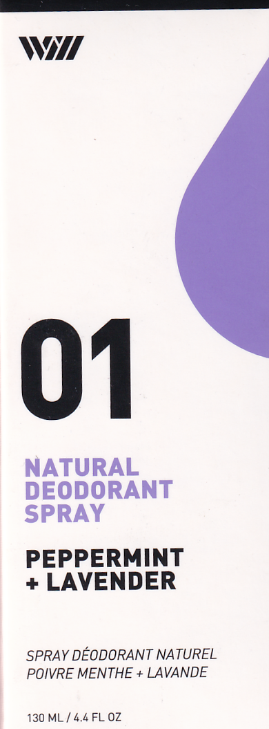 Way of Will Natural Deodorant Spay Peppermint & Lavender 4.4 fl oz
