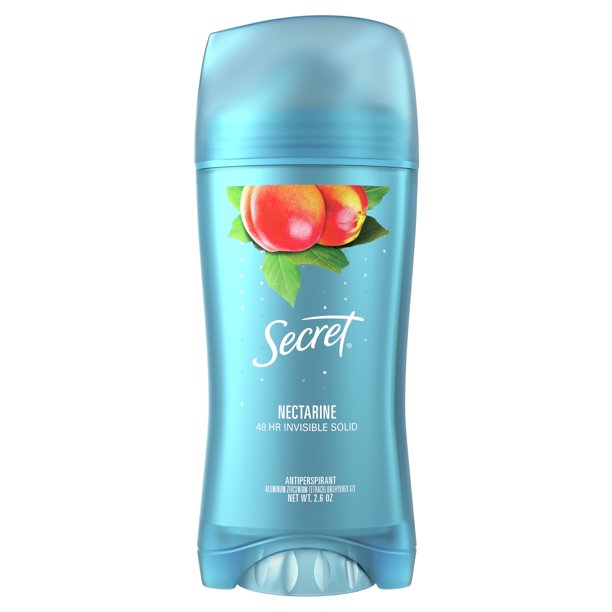 Secret Invisible Solid Deodorant, Nectarine Scent, 2.6 oz