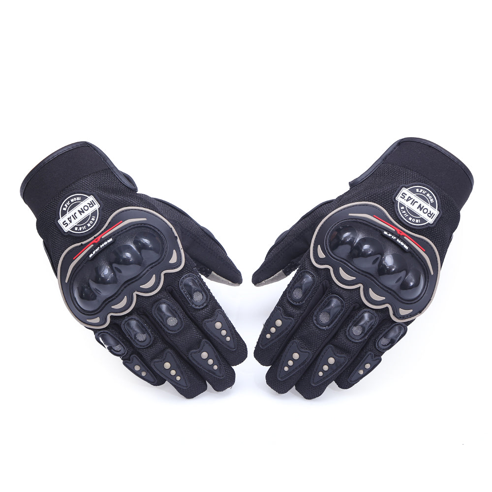 Eisen JIAs Motorradhandschuhe Männer Sommer Atmungsaktive Finger Finger Motocross Guantes Schutz Getriebe Motorrad Moto Reithandschuhe