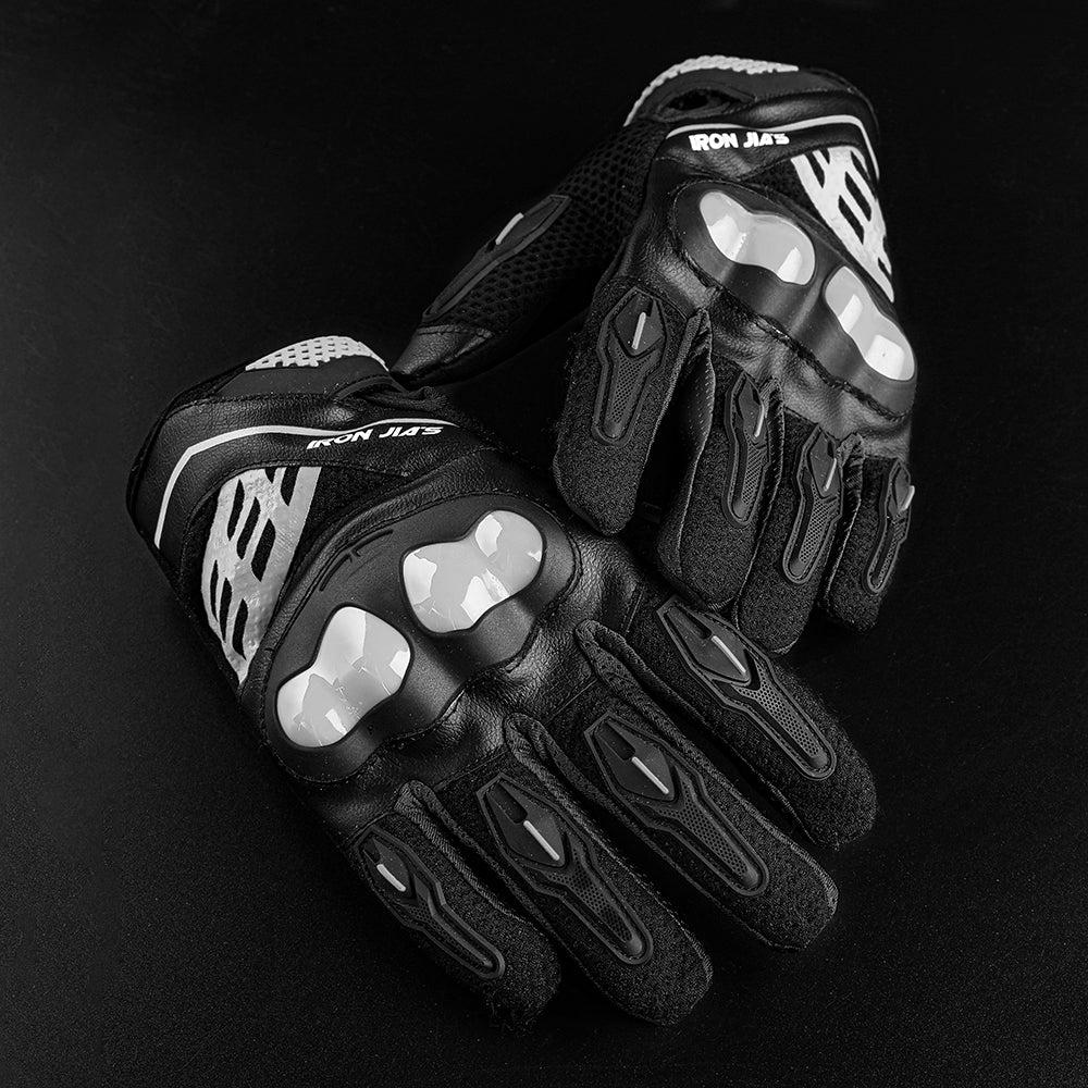 Iron Jia's Summer Motorcycle Gloves Hombres Touch Pantalla Transpirable Motobike Motor Moto Protective Gear Motorbike Motocross Guantes