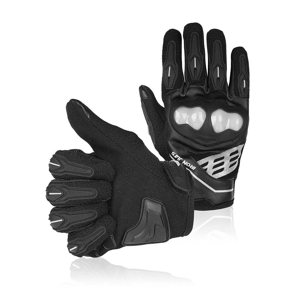 Gants de moto d'été de fer JIA Hommes tactile écran respirant MotoBike Moto moto moto motocrien motocross gants de motocross