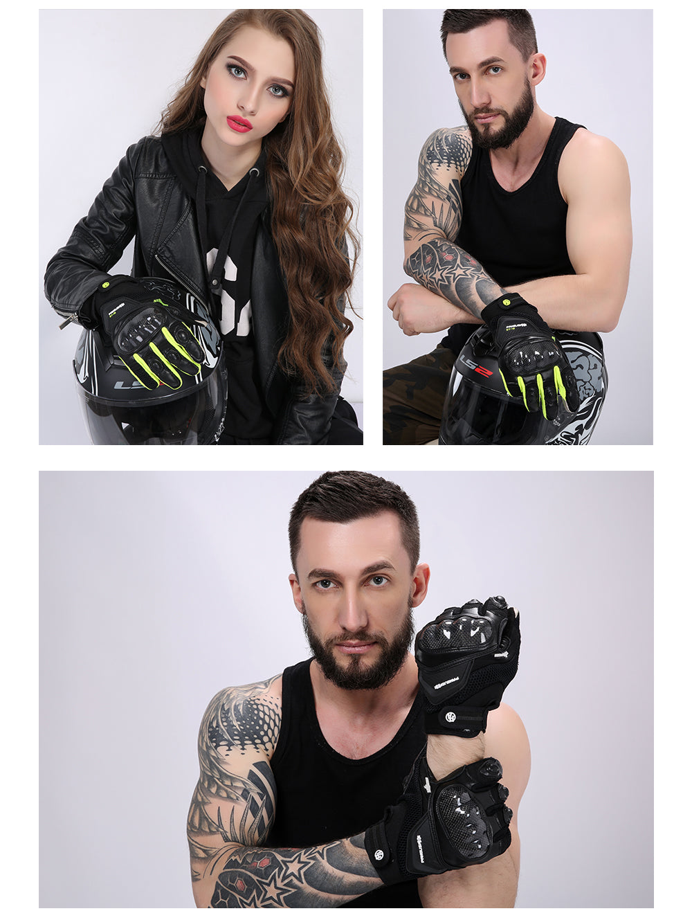 IRON JIA'S Summer Motorcycle Gloves Men Breathable Full Finger Carbon Fiber Protection Motocross Moto Motorbike Riding Gloves
