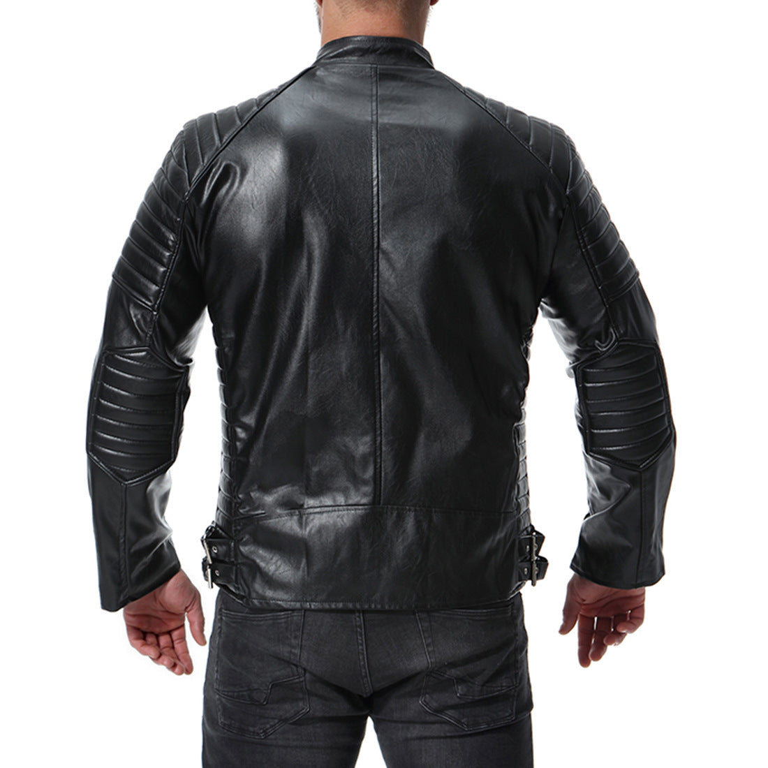 Giacca da moto in pelle di Jia Jia Impermeabile impermeabile Urban Casual Casual Moto Moto Vestiti da uomo Giacca da equitazione Moto