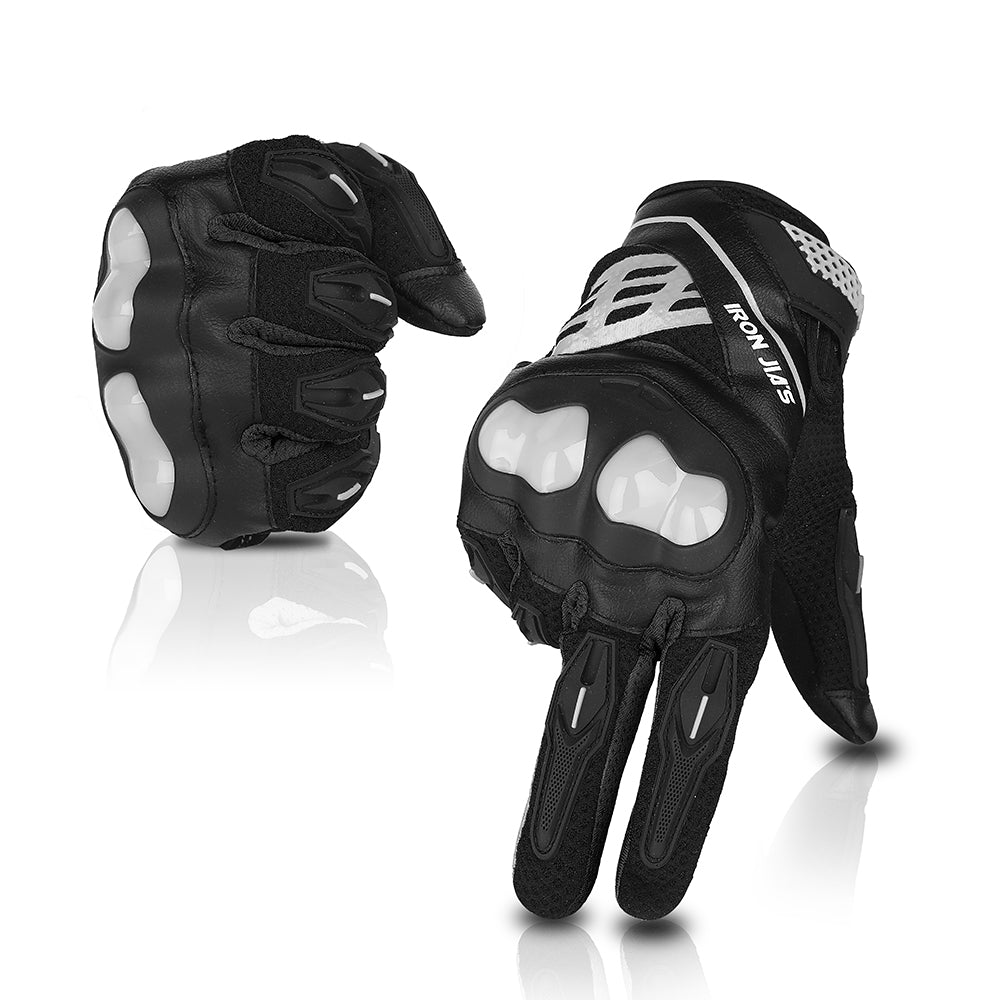 Gants de moto d'été de fer JIA Hommes tactile écran respirant MotoBike Moto moto moto motocrien motocross gants de motocross