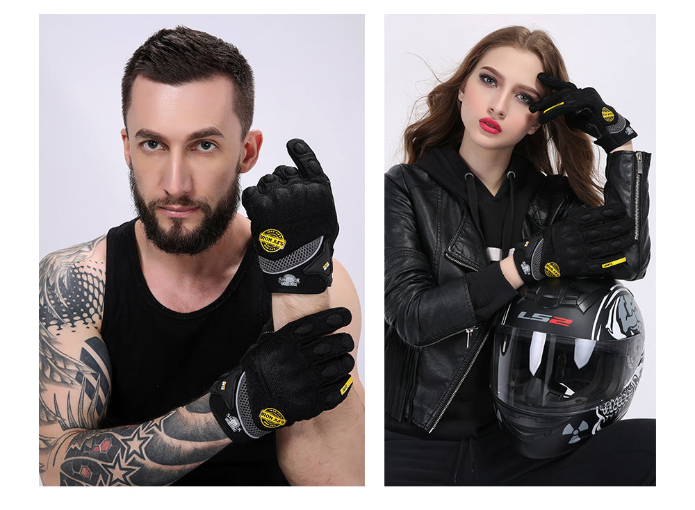Gants de moto d'été de fer JIA Hommes respirant Fonction complet Motocross Guantes Protection de protection moto moto gants d'équitation