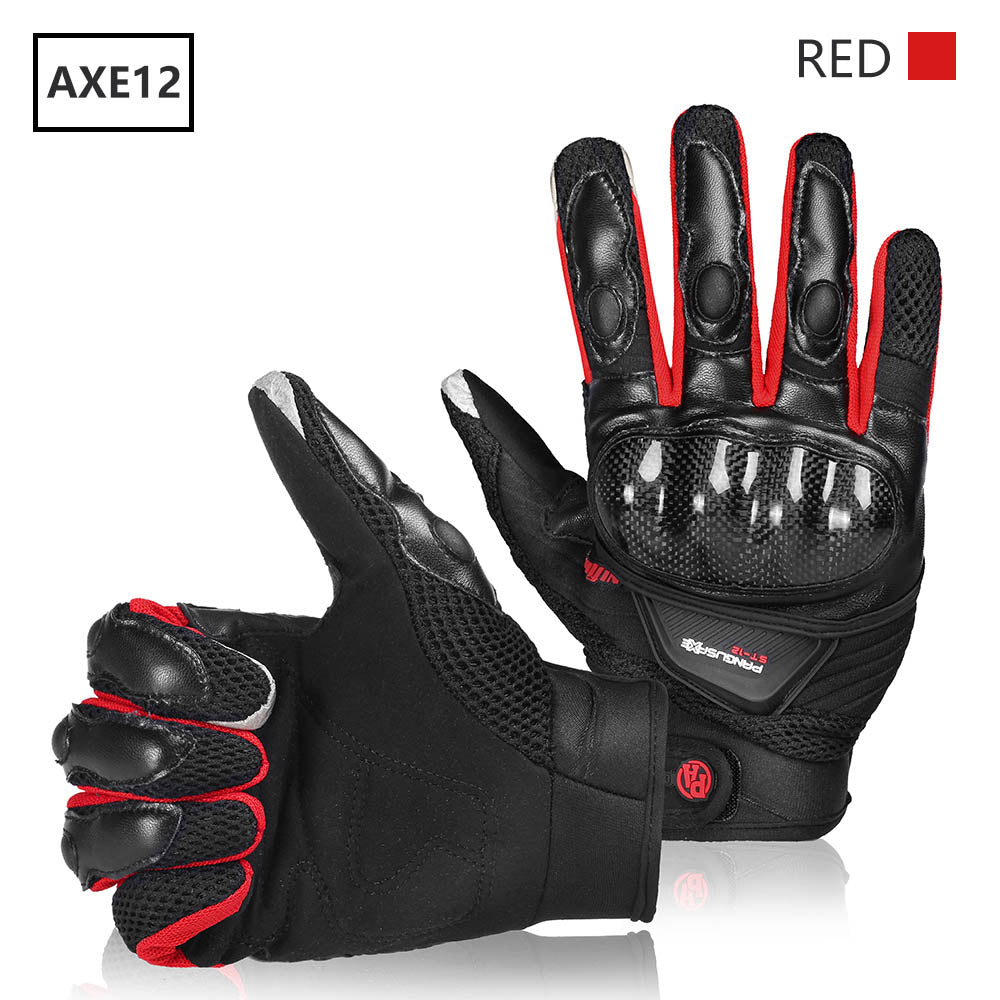 IRON JIA'S Summer Motorcycle Gloves Men Breathable Full Finger Carbon Fiber Protection Motocross Moto Motorbike Riding Gloves
