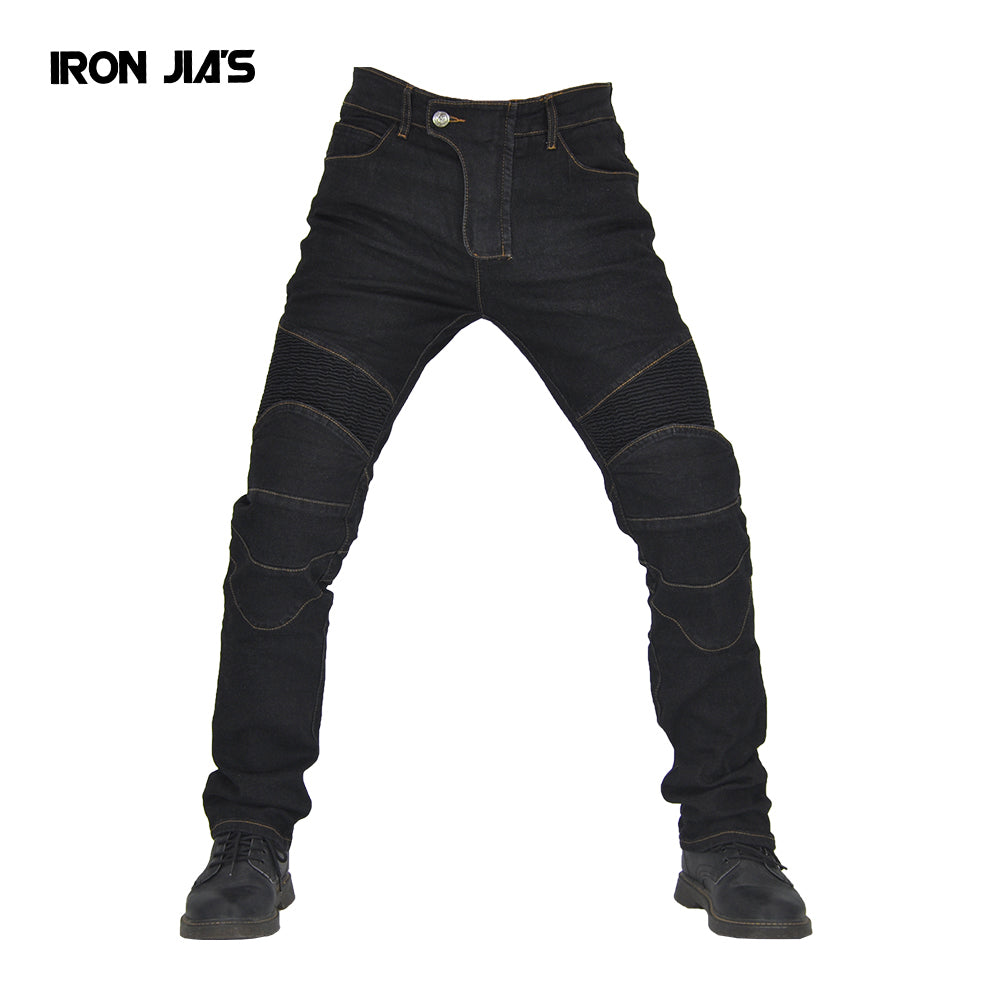 IRON JIA'S Men Motorcycle Pants With Span+Knee Pads protection Motocross Motorbike Protective Gear Riding Moto Jeans Trousers