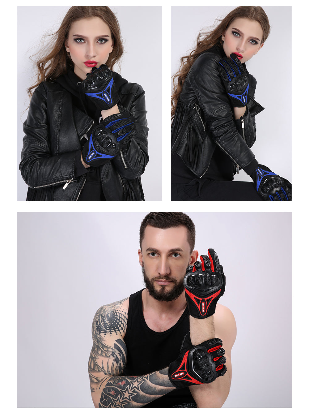 Hierro Jia's Summer Motorcycle Gloves Touch Screen Transpirable Riding Sport Protective Gear Motocrike Motocross Guantes # Axe10