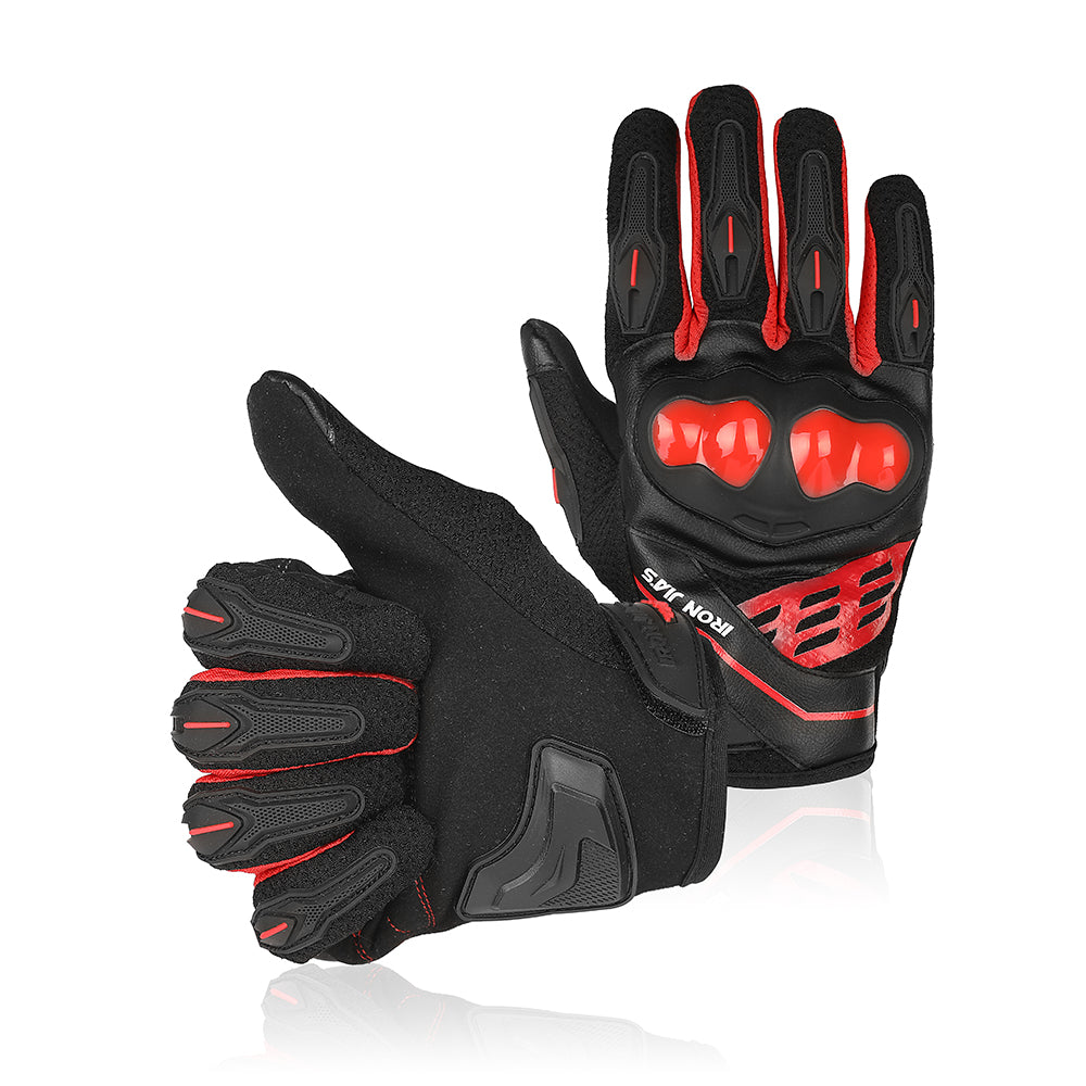 Gants de moto d'été de fer JIA Hommes tactile écran respirant MotoBike Moto moto moto motocrien motocross gants de motocross