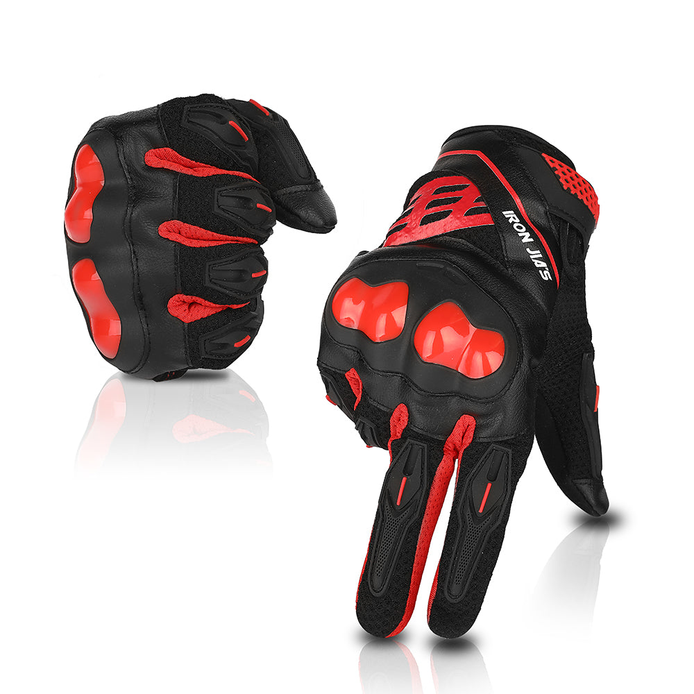 Gants de moto d'été de fer JIA Hommes tactile écran respirant MotoBike Moto moto moto motocrien motocross gants de motocross