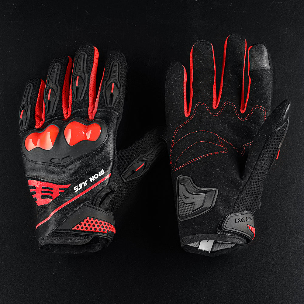 Iron Jia's Summer Motorcycle Gloves Hombres Touch Pantalla Transpirable Motobike Motor Moto Protective Gear Motorbike Motocross Guantes