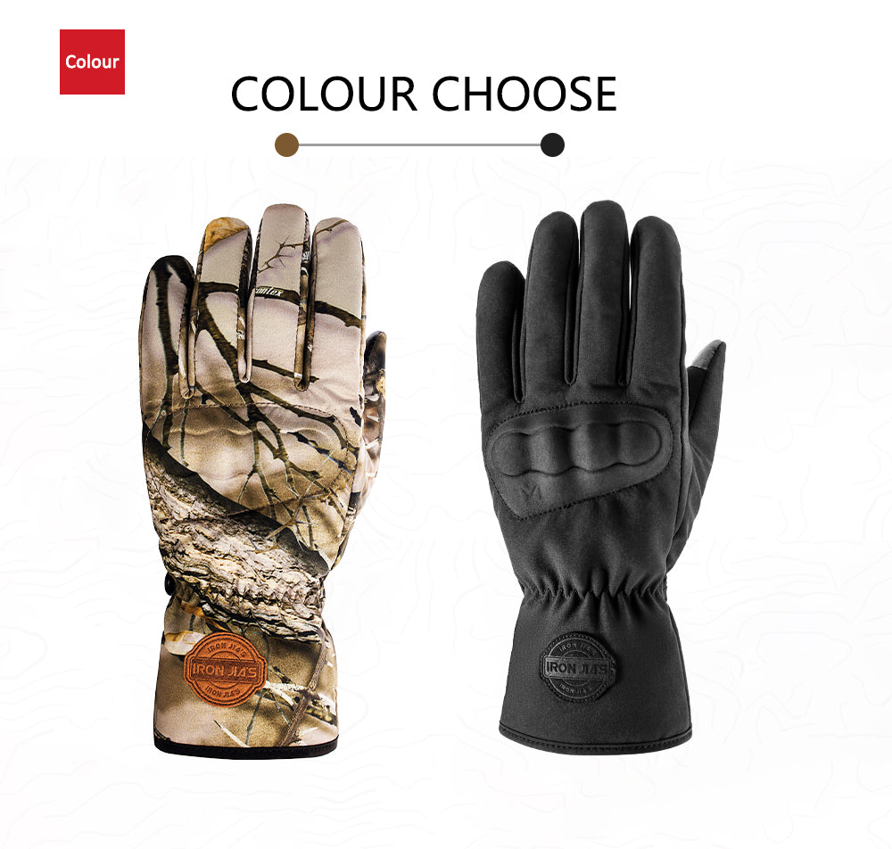 IRON JIA'S Waterproof Winter Motorcycle Gloves Warm Windproof Touch Screen Moto Protective Gear Motorbike Motocross Gloves