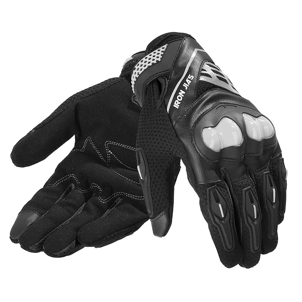 Iron Jia's Summer Motorcycle Gloves Hombres Touch Pantalla Transpirable Motobike Motor Moto Protective Gear Motorbike Motocross Guantes