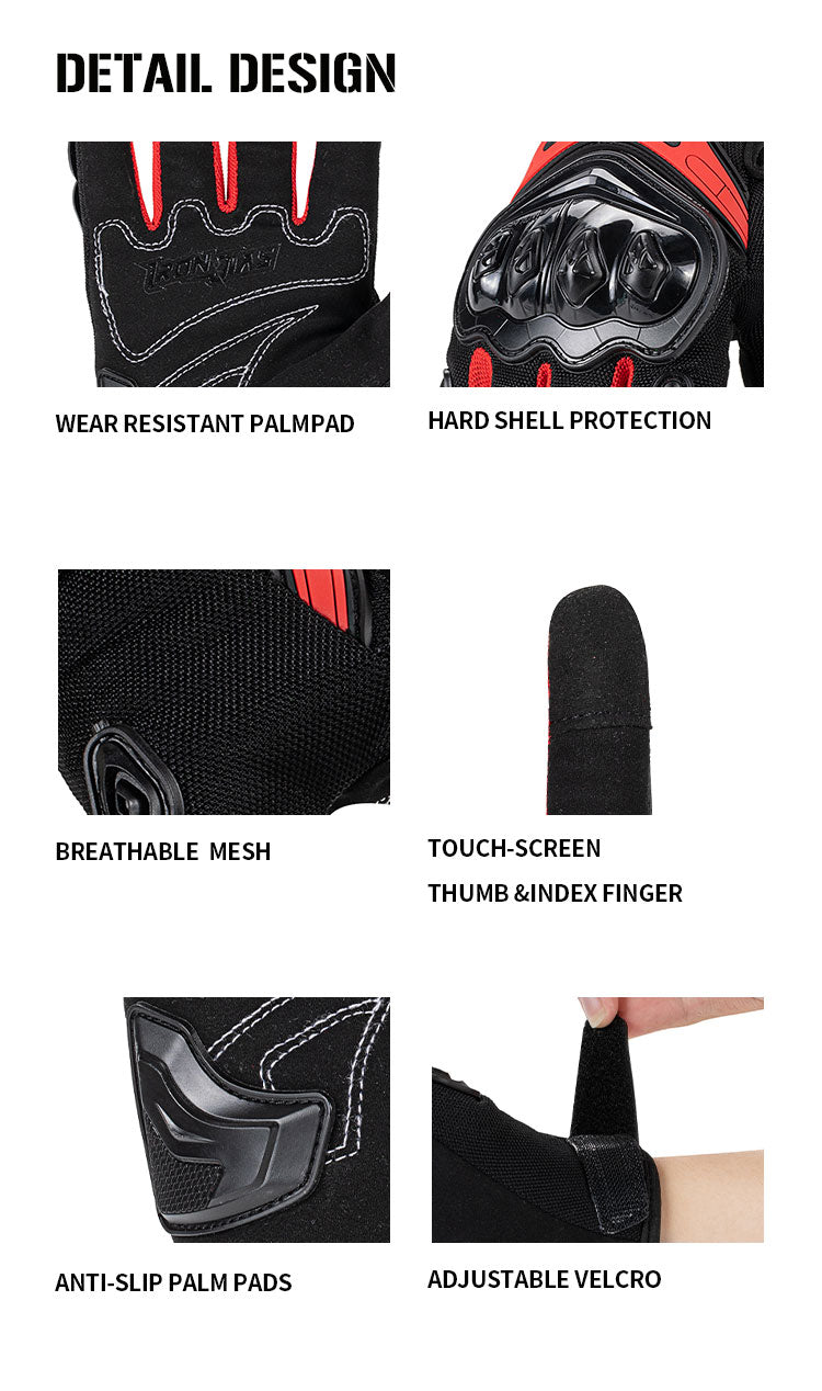IRONJIAS Breathable Summer Motorcycle Protective Gloves (2)