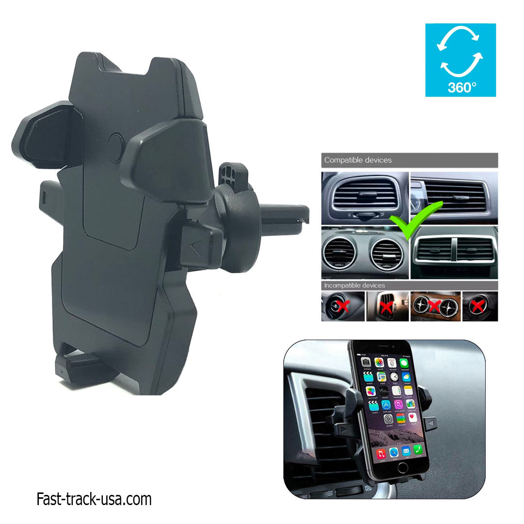 Car Air Vent Mount Cell Phone Holder One Touch