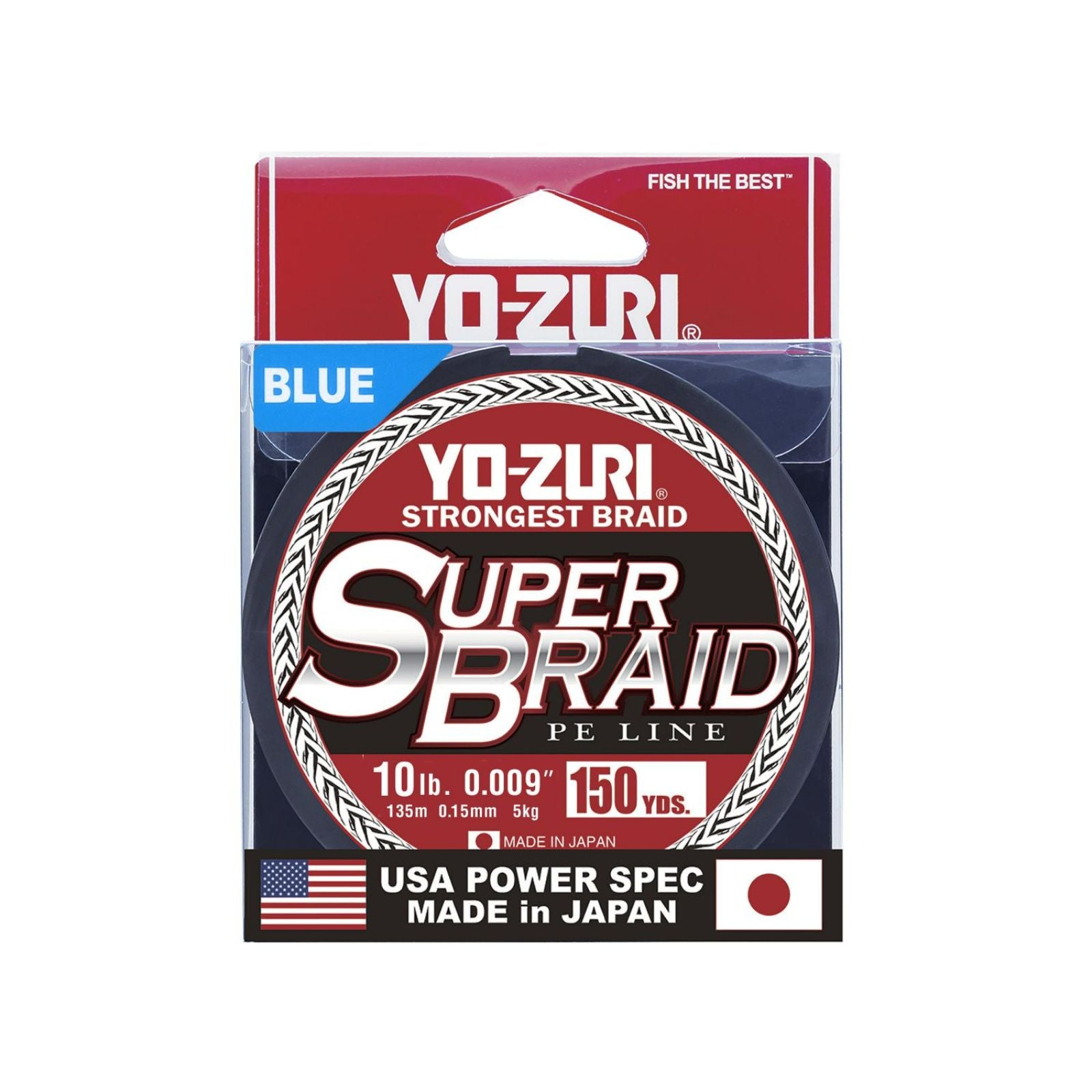 Blue 150YD 10LB Yo-Zuri Super Braid Spool Line