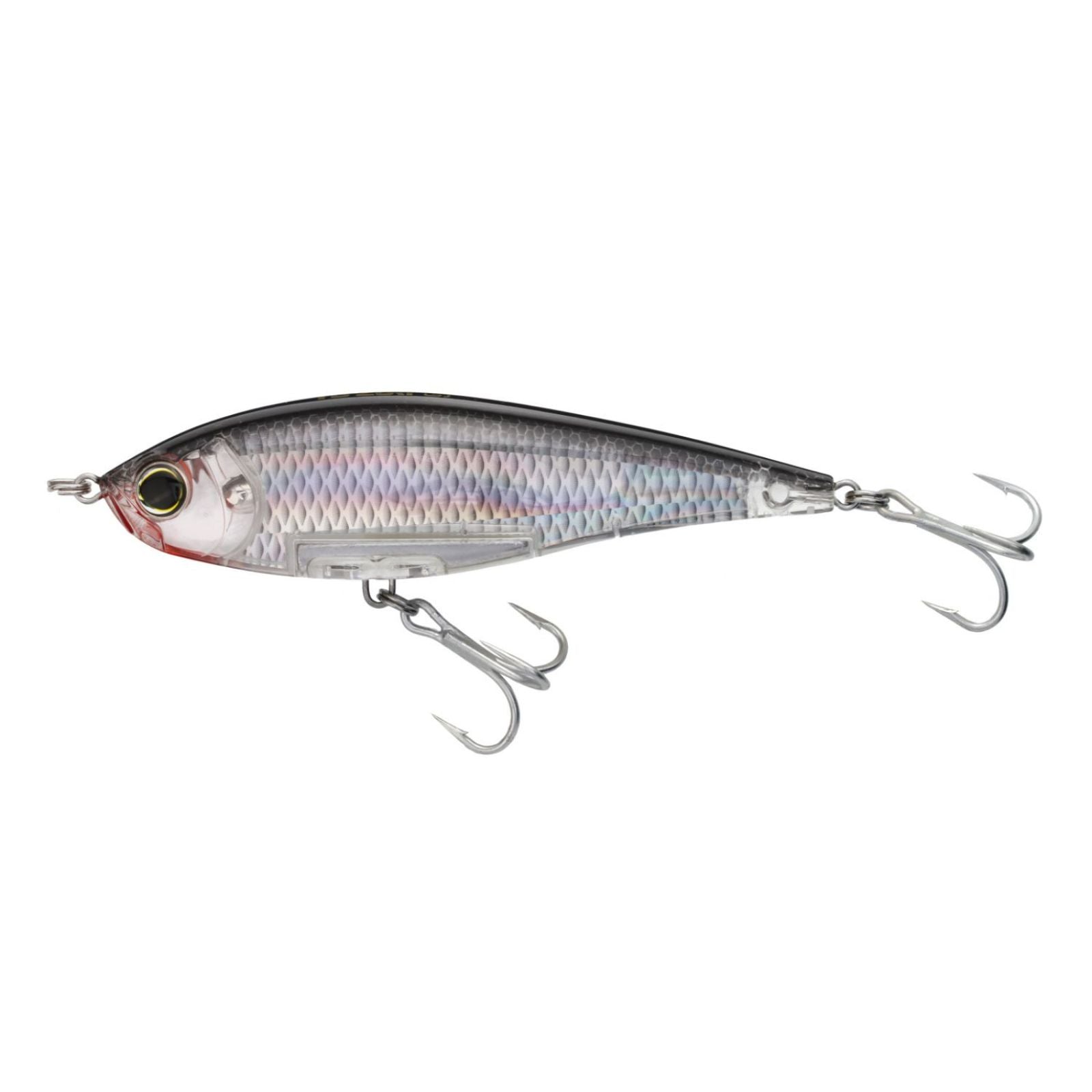 Silver Black 110mm 4.375inch Yo-Zuri 3D Inshore Twitchbait Lures