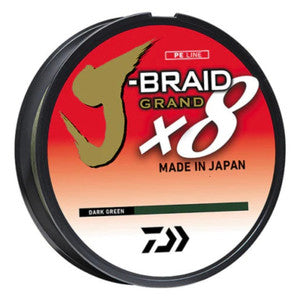 Daiwa J-Braid X8 Grand Filler Spool Dark Green Mono 2.5lb