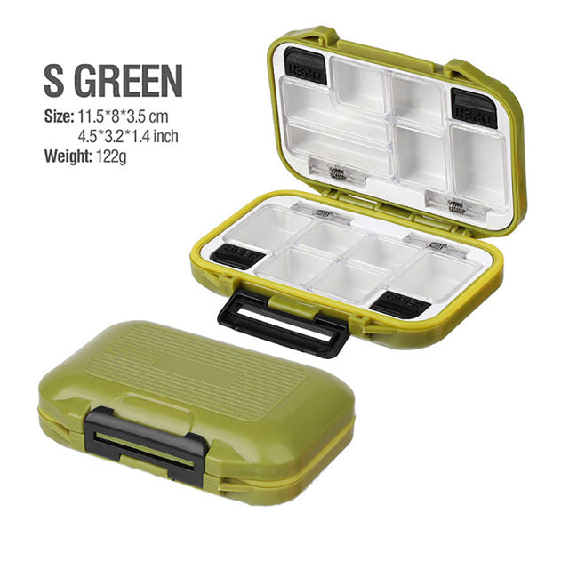 2021 Fishing Waterproof Fishing Tackle Box Double-Sided Opening and Closing Bait Box Multifunctional Hook and Bait Accessory Box