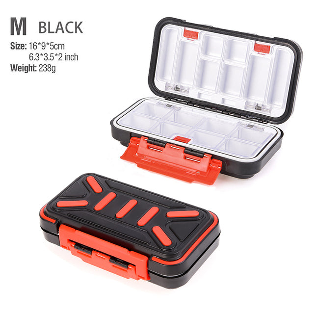 2021 Fishing Waterproof Fishing Tackle Box Double-Sided Opening and Closing Bait Box Multifunctional Hook and Bait Accessory Box