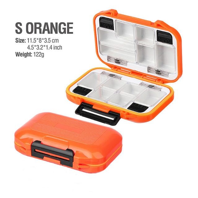 2021 Fishing Waterproof Fishing Tackle Box Double-Sided Opening and Closing Bait Box Multifunctional Hook and Bait Accessory Box