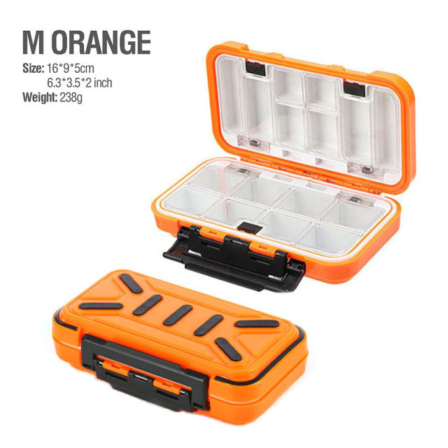 2021 Fishing Waterproof Fishing Tackle Box Double-Sided Opening and Closing Bait Box Multifunctional Hook and Bait Accessory Box