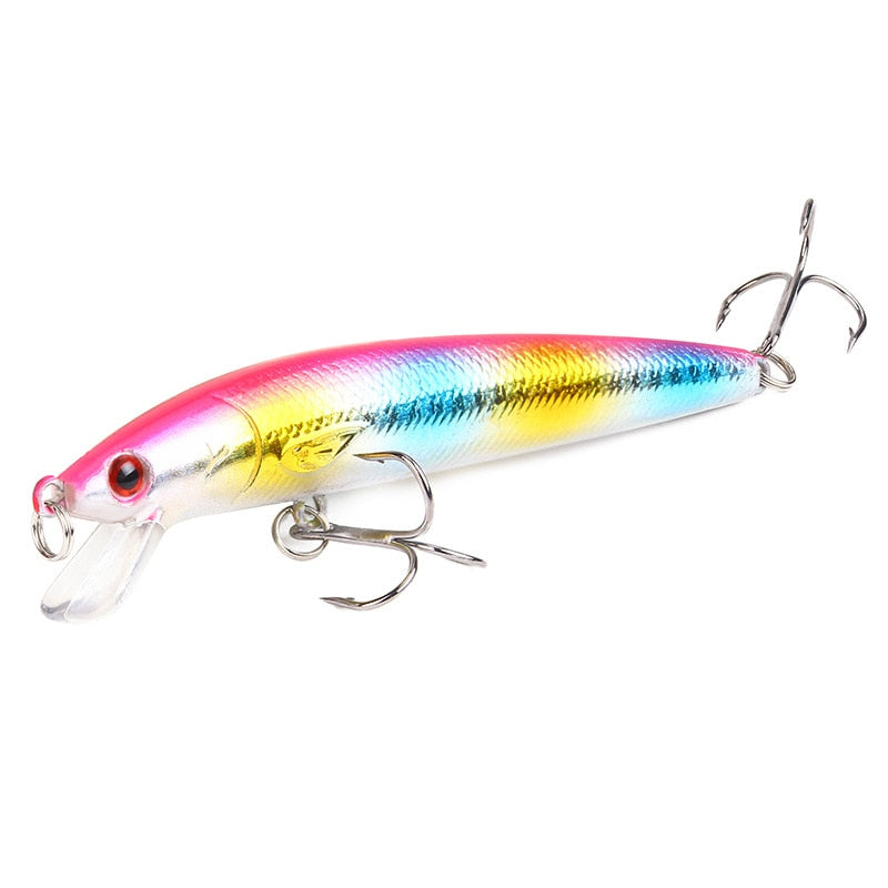 1 PCS 9g/10cm Fishing Lures Minnow Wobbler Floating Bass Trolling Artificial Hard Bait Crankbait Carp Pesca Fishing Tackle