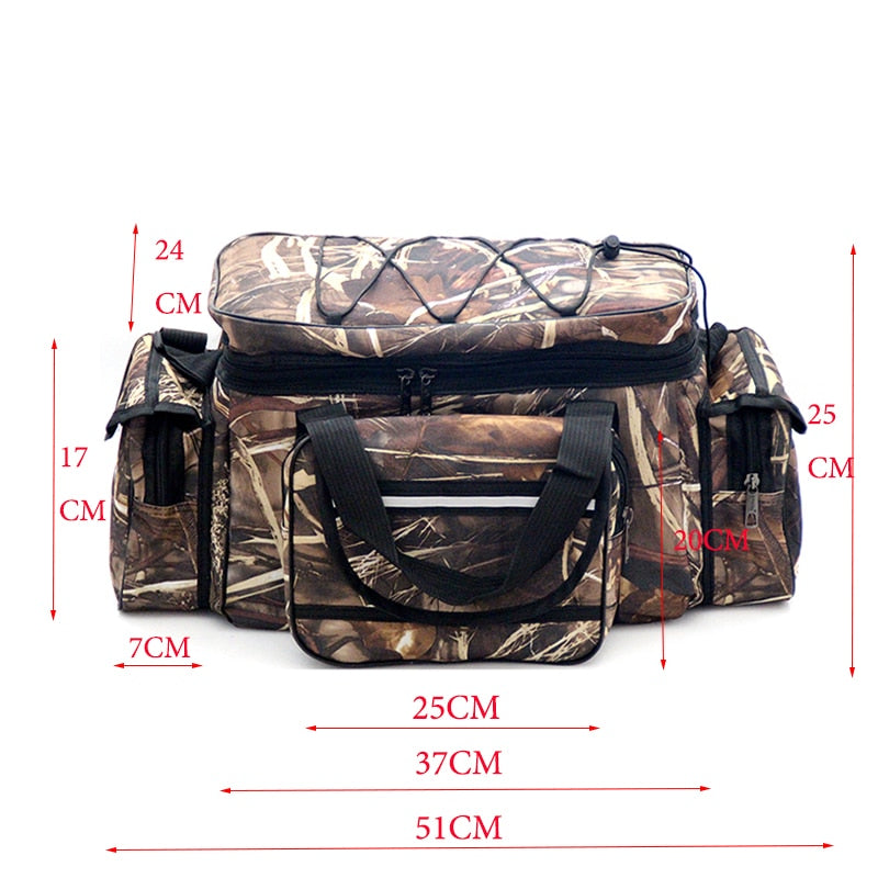 Large Capacity Fishing Bag Waterproof Multifunctional Lure Waist Pack Outdoor Shoulder Bags Carp Fishing Tackle PJ198