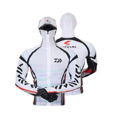 DAIWA New Quick Dry Anti UV Fishing Jacket Dawa Clothes Outdoor Hooded Zipper Fishing Shirts Men Fishing Clothing Big Size S-6XL