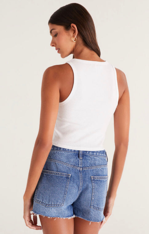 ZT231680- Hannah Crop Rib Tank